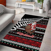 New Zealand Kiwi Santa Christmas Area Rug He Wairua Kirihimete - Polynesian Pride