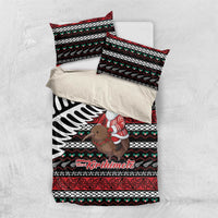 New Zealand Kiwi Santa Christmas Bedding Set He Wairua Kirihimete - Polynesian Pride