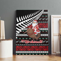 New Zealand Kiwi Santa Christmas Canvas Wall Art He Wairua Kirihimete - Polynesian Pride