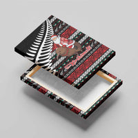 New Zealand Kiwi Santa Christmas Canvas Wall Art He Wairua Kirihimete - Polynesian Pride