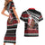 New Zealand Kiwi Santa Christmas Couples Matching Short Sleeve Bodycon Dress and Hawaiian Shirt He Wairua Kirihimete - Polynesian Pride