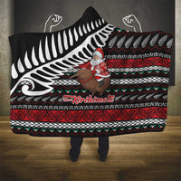New Zealand Kiwi Santa Christmas Hooded Blanket He Wairua Kirihimete - Polynesian Pride