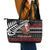 New Zealand Kiwi Santa Christmas Leather Tote Bag He Wairua Kirihimete - Polynesian Pride