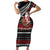 New Zealand Kiwi Santa Christmas Short Sleeve Bodycon Dress He Wairua Kirihimete - Polynesian Pride