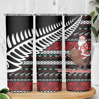 New Zealand Kiwi Santa Christmas Skinny Tumbler He Wairua Kirihimete - Polynesian Pride