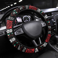 New Zealand Kiwi Santa Christmas Steering Wheel Cover He Wairua Kirihimete - Polynesian Pride