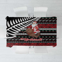 New Zealand Kiwi Santa Christmas Tablecloth He Wairua Kirihimete - Polynesian Pride