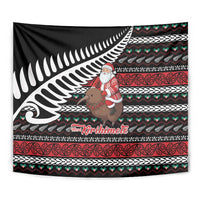 New Zealand Kiwi Santa Christmas Tapestry He Wairua Kirihimete - Polynesian Pride