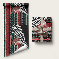 New Zealand Kiwi Santa Christmas Wrapping Paper He Wairua Kirihimete - Polynesian Pride