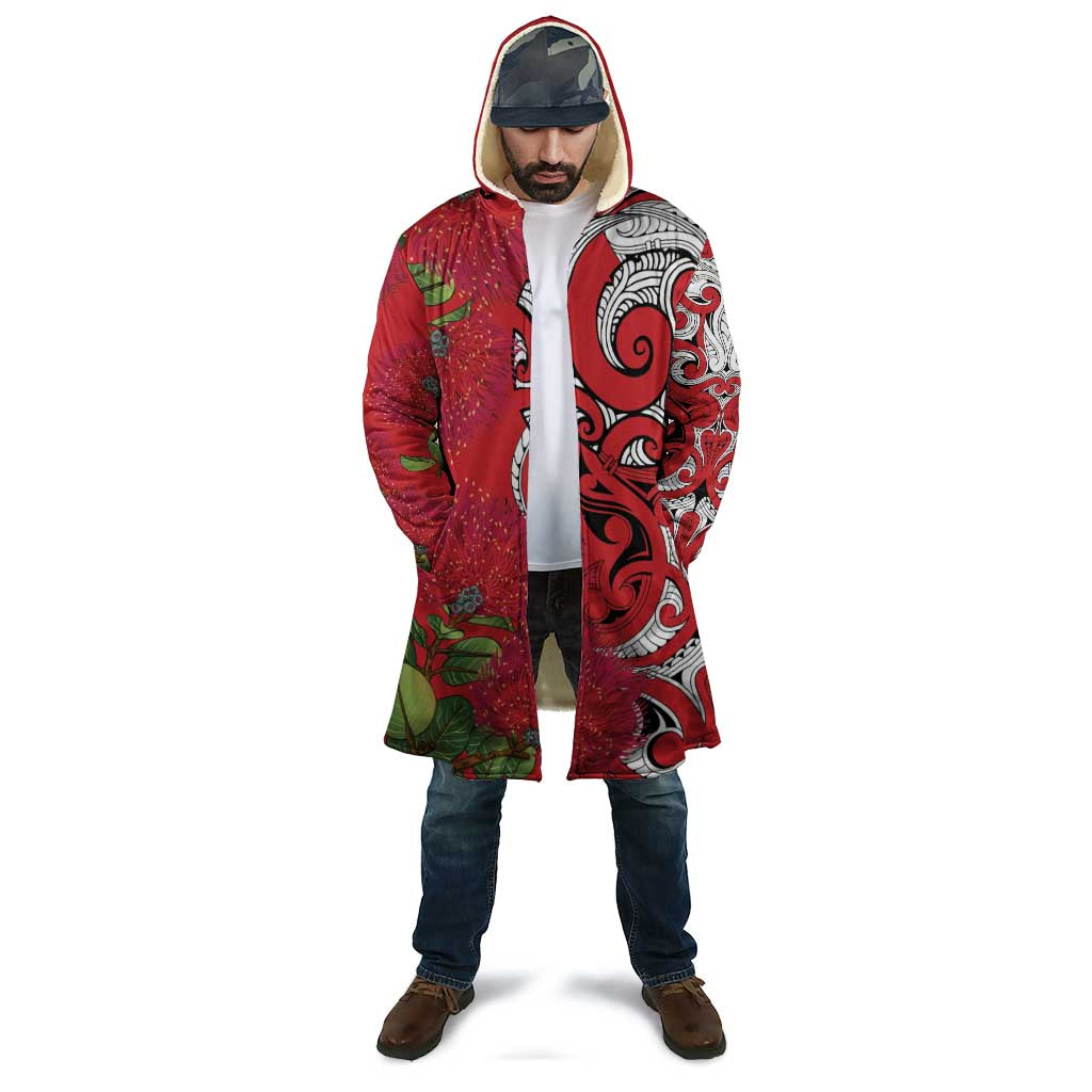 Personalised New Zealand Koru Pohutukawa Cloak Meri Kirihimete Aroha for Christmas - Polynesian Pride