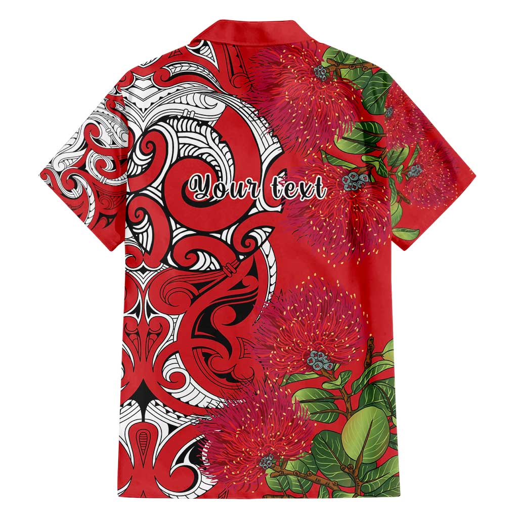 Personalised New Zealand Koru Pohutukawa Family Matching Off Shoulder Maxi Dress and Hawaiian Shirt Meri Kirihimete Aroha for Christmas - Polynesian Pride