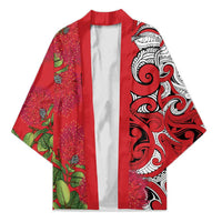 Personalised New Zealand Koru Pohutukawa Kimono Meri Kirihimete Aroha for Christmas - Polynesian Pride