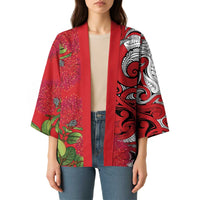 Personalised New Zealand Koru Pohutukawa Kimono Meri Kirihimete Aroha for Christmas - Polynesian Pride
