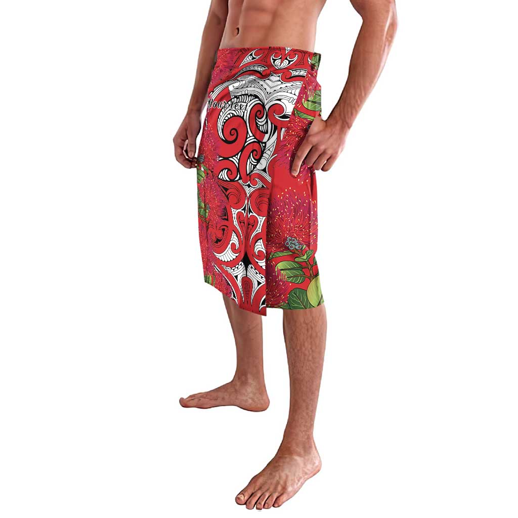 Personalised New Zealand Koru Pohutukawa Lavalava Meri Kirihimete Aroha for Christmas - Polynesian Pride