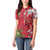 Personalised New Zealand Koru Pohutukawa Women Polo Shirt Meri Kirihimete Aroha for Christmas - Polynesian Pride