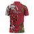 Personalised New Zealand Koru Pohutukawa Zipper Polo Shirt Meri Kirihimete Aroha for Christmas - Polynesian Pride