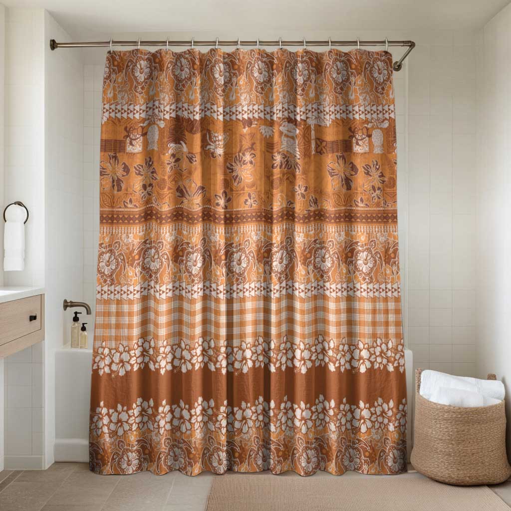 Hawaiian Hibiscus Honu Bathroom Set Gold Mele Kalikimaka Palaka Spirit - Polynesian Pride