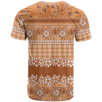 Hawaiian Hibiscus Honu T Shirt Gold Mele Kalikimaka Palaka Spirit - Polynesian Pride