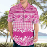 Hawaiian Hibiscus Honu Hawaiian Shirt Pink Mele Kalikimaka Palaka Spirit - Polynesian Pride