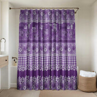 Hawaiian Hibiscus Honu Bathroom Set Purple Mele Kalikimaka Palaka Spirit - Polynesian Pride