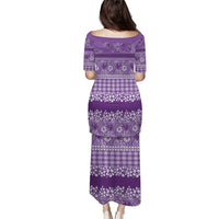 Hawaiian Hibiscus Honu Puletasi Purple Mele Kalikimaka Palaka Spirit - Polynesian Pride