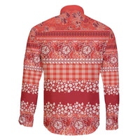 Hawaiian Hibiscus Honu Family Matching Puletasi and Hawaiian Shirt Red Mele Kalikimaka Palaka Spirit - Polynesian Pride