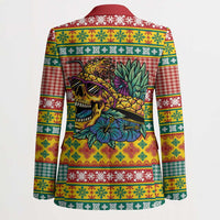 Hawaiian Pineapples Skull Blazer Mele Kalikimaka Palaka Quilt Pattern - Polynesian Pride
