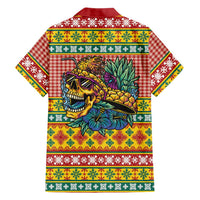 Hawaiian Pineapples Skull Family Matching Puletasi and Hawaiian Shirt Mele Kalikimaka Palaka Quilt Pattern LT9 - Polynesian Pride