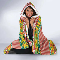 Hawaiian Pineapples Skull Hooded Blanket Mele Kalikimaka Palaka Quilt Pattern - Polynesian Pride