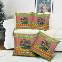 Hawaiian Pineapples Skull Pillow Cover Mele Kalikimaka Palaka Quilt Pattern - Polynesian Pride
