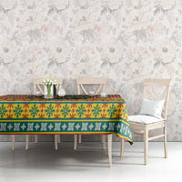 Hawaiian Pineapples Skull Tablecloth Mele Kalikimaka Palaka Quilt Pattern - Polynesian Pride