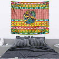 Hawaiian Pineapples Skull Tapestry Mele Kalikimaka Palaka Quilt Pattern - Polynesian Pride