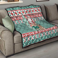 Hawaiian Funny Santa Surf Quilt Mele Kalikimaka Palaka Quilt Pattern - Polynesian Pride