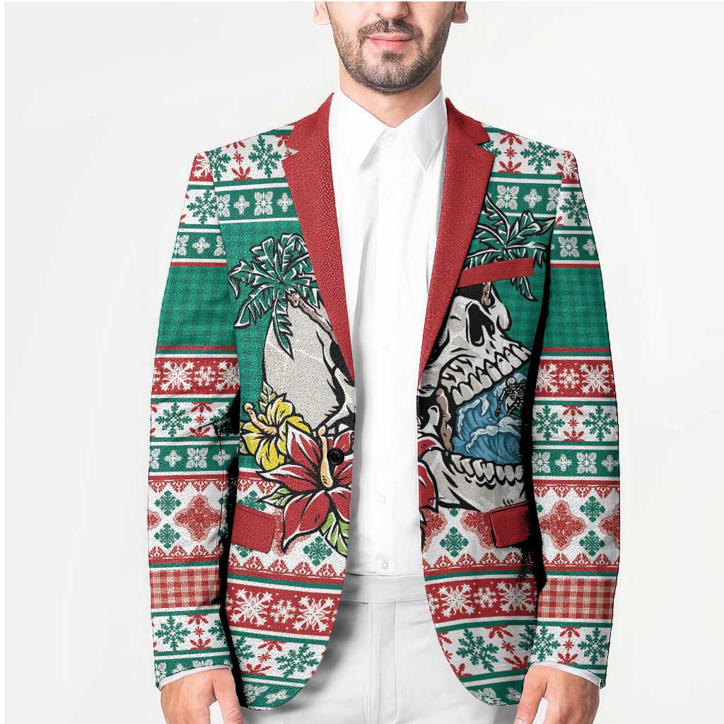 Hawaiian Skull Surfs Blazer Mele Kalikimaka Palaka Quilt Pattern - Polynesian Pride