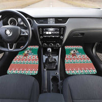 Hawaiian Skull Surfs Car Mats Mele Kalikimaka Palaka Quilt Pattern - Polynesian Pride