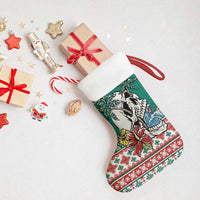 Hawaiian Skull Surfs Christmas Stocking Mele Kalikimaka Palaka Quilt Pattern - Polynesian Pride