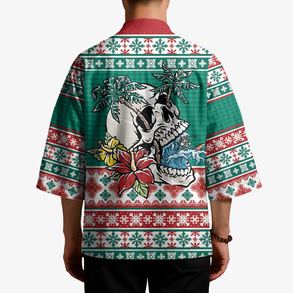 Hawaiian Skull Surfs Kimono Mele Kalikimaka Palaka Quilt Pattern - Polynesian Pride