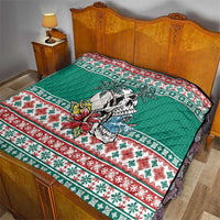 Hawaiian Skull Surfs Quilt Mele Kalikimaka Palaka Quilt Pattern - Polynesian Pride