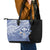 Aloha Vintage Hawaii Tribal Leather Tote Bag Blue Style LT9 - Polynesian Pride