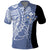 Aloha Vintage Hawaii Tribal Polo Shirt Blue Style LT9 Blue - Polynesian Pride