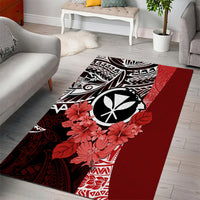 Aloha Vintage Hawaii Tribal Area Rug Red Style LT9 - Polynesian Pride