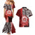Aloha Vintage Hawaii Tribal Couples Matching Mermaid Dress and Hawaiian Shirt Red Style LT9 - Polynesian Pride