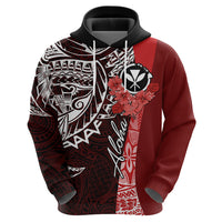 Aloha Vintage Hawaii Tribal Hoodie Red Style LT9 - Polynesian Pride