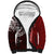Aloha Vintage Hawaii Tribal Sherpa Hoodie Red Style LT9 Unisex Red - Polynesian Pride
