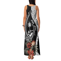 Hafa Adai Guam Family Matching Tank Maxi Dress and Hawaiian Shirt Tropical Flowers with Polynesian Pattern LT9 - Polynesian Pride