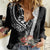 Hafa Adai Guam Women Casual Shirt Tropical Flowers with Polynesian Pattern LT9 Female Black - Polynesian Pride
