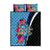 Bula Fiji Vintage Fijian Masi Pattern Quilt Bed Set Blue Unique LT9 Blue - Polynesian Pride