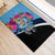 Bula Fiji Vintage Fijian Masi Pattern Rubber Doormat Blue Unique LT9 - Polynesian Pride