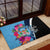 Bula Fiji Vintage Fijian Masi Pattern Rubber Doormat Blue Unique LT9 - Polynesian Pride