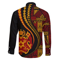 Vintage Tonga Malo E Lelei Ngatu Pattern Family Matching Short Sleeve Bodycon Dress and Hawaiian Shirt LT9 - Polynesian Pride